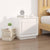 Bedside Cabinets 2pcs HighGlossWhite 44x35x45cm EngineeredWood