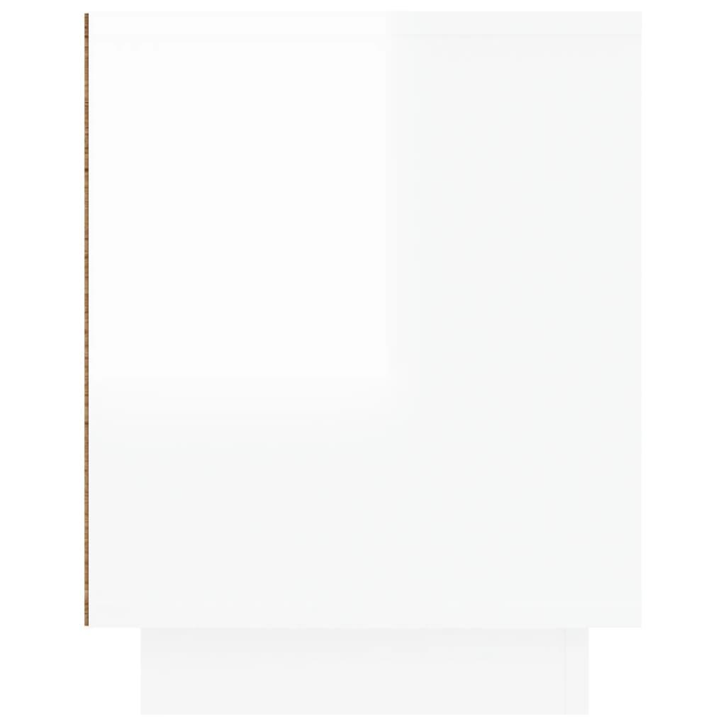 TV Cabinet High Gloss White 80x35x45 cm Engineered Wood