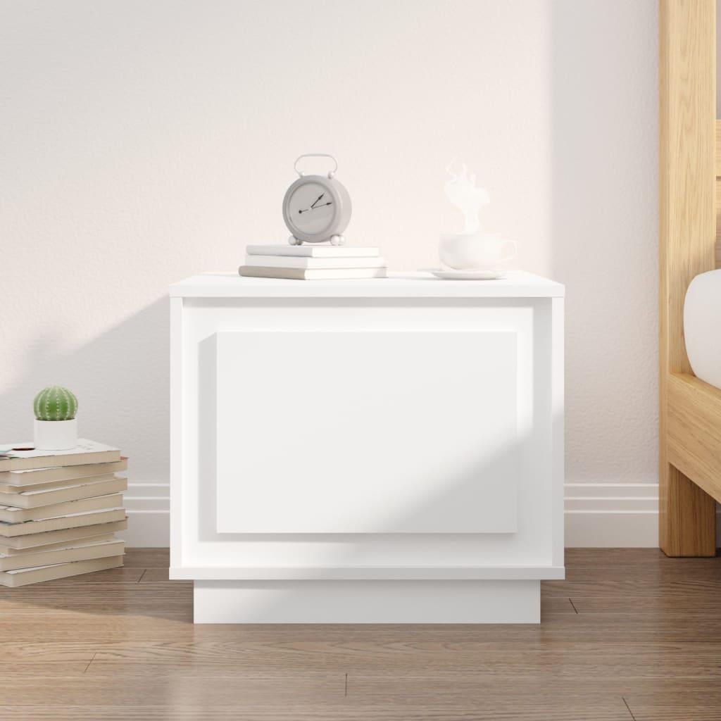 Coffee Table White 51x50x44 cm Engineered Wood