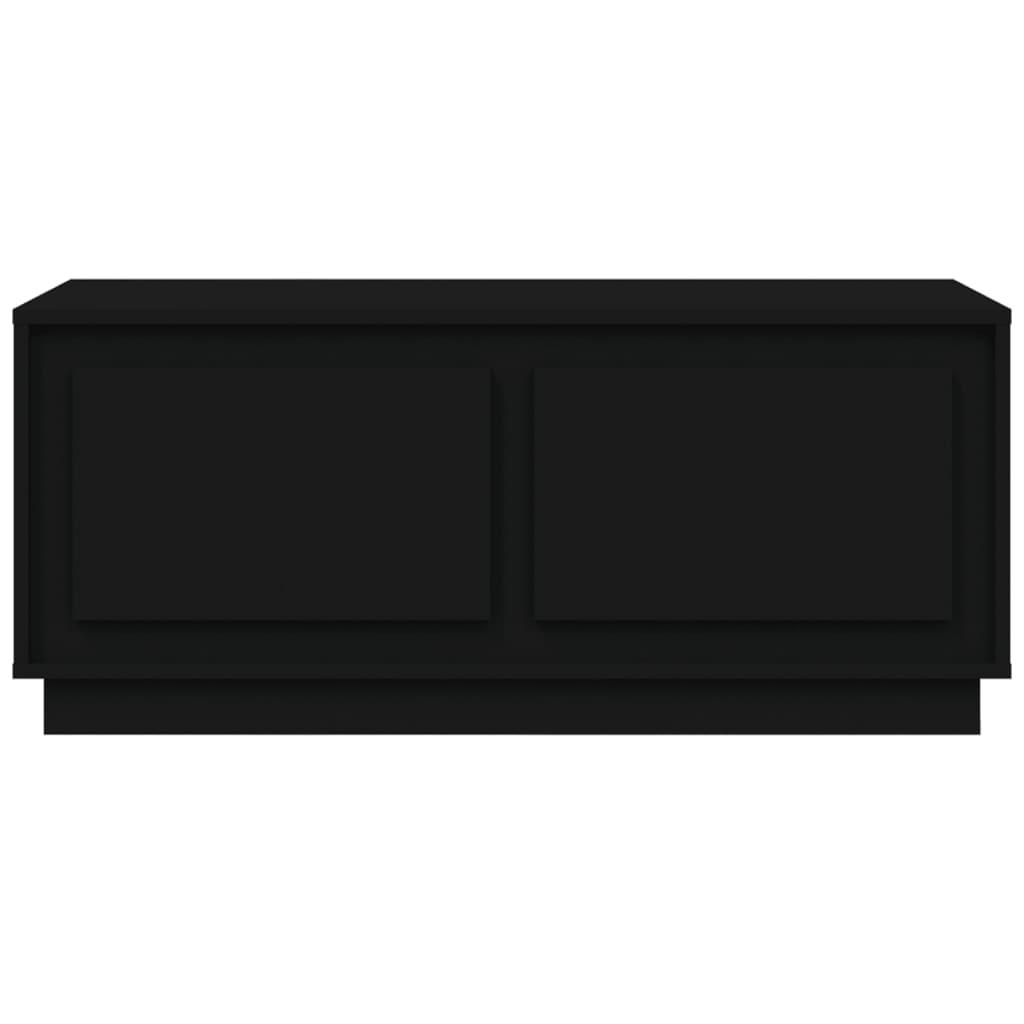 Coffee Table Black 102x50x44 cm Engineered Wood