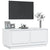 Coffee Table High Gloss White 102x50x44 cm Engineered Wood