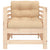 Garden Chairs with Cushions 2 pcs Solid Wood Pine