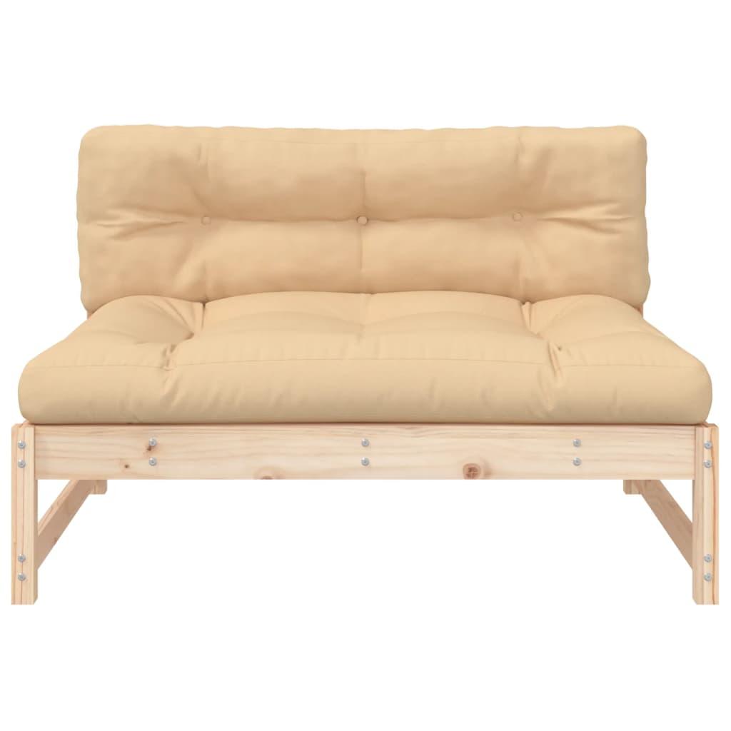 Middle Sofa 120x80 cm Solid Wood Pine