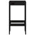 Bar Stools 2 pcs Black 40x36x75 cm Solid Wood Pine