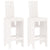 Bar Stools 2 pcs White 40x42x120 cm Solid Wood Pine