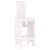 Bar Stools 2 pcs White 40x42x120 cm Solid Wood Pine