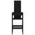 Bar Stools 2 pcs Black 40x42x120 cm Solid Wood Pine