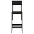 Bar Stools 2 pcs Black 40x48.5x115.5 cm Solid Wood Pine
