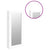 Mirror Jewellery Cabinet Wall Mounted White 30x8.5x67 cm