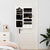 Mirror Jewellery Cabinet Wall Mounted White 37.5x10x90 cm