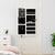 Mirror Jewellery Cabinet with LED Lights Wall Mounted White