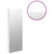 Mirror Jewellery Cabinet with LED Lights Wall Mounted White
