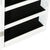 Mirror Jewellery Cabinet with LED Lights Wall Mounted White