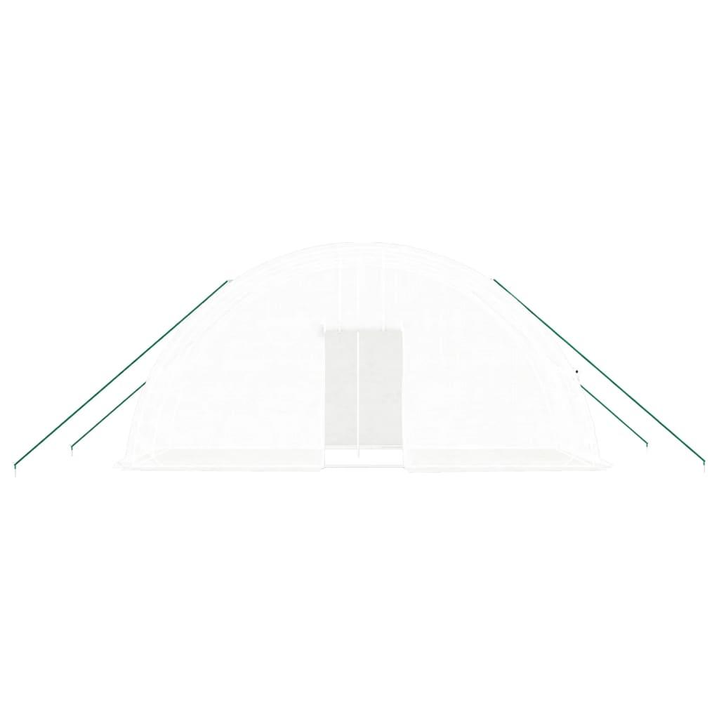 Greenhouse with Steel Frame White 12 m² 6x2x2.85 m