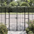 Garden Gate Black 121x8x150 cm Wrought Iron