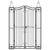 Garden Gate Black 121x8x180 cm Wrought Iron