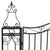 Garden Gate Black 121x8x180 cm Wrought Iron