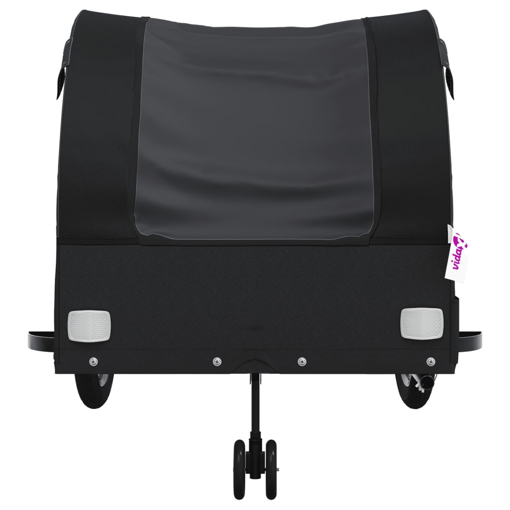 Bike Trailer Black 45 kg Iron