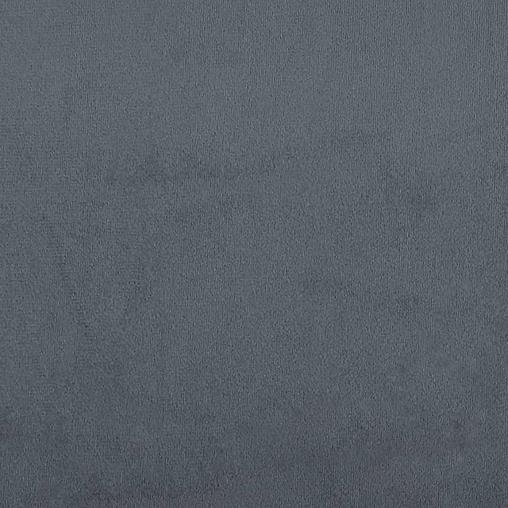 Chaise Longue Dark Grey Velvet