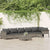 7 Piece Garden Lounge Set with Cushions Grey Poly Rattan