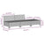 7 Piece Garden Lounge Set with Cushions Grey Poly Rattan