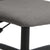 Office Chair Height Adjustable Dark Grey Fabric