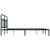 Metal Bed Frame without Mattress with Headboard Black 183x203 cm King
