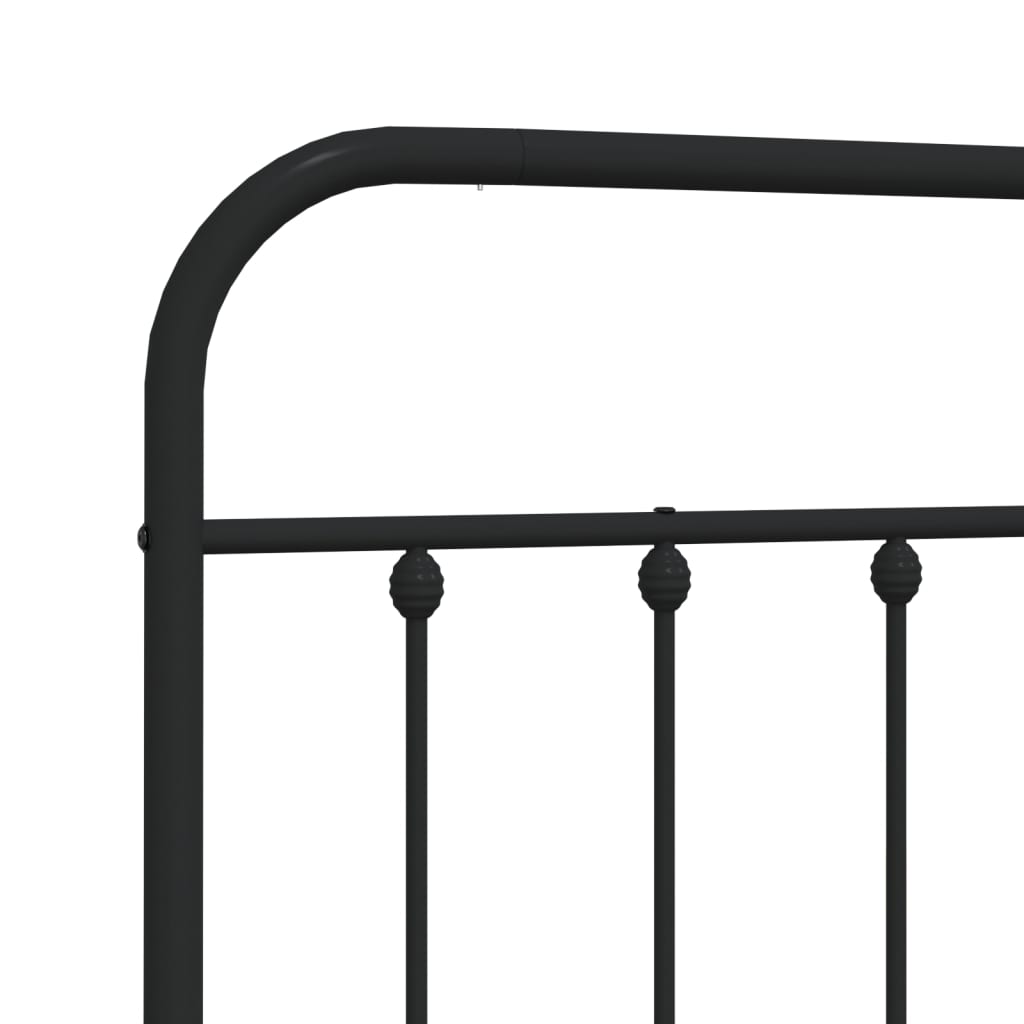 Metal Replace Headboard Black 107 cm