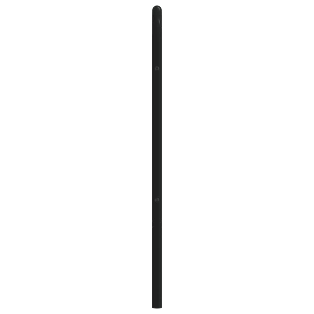 Metal Headboard Black 183 cm King