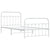 Metal Bed Frame without Mattress with Footboard White 107x203 cm King Single