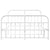 Metal Bed Frame without Mattress with Footboard White 135x190 cm