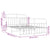 Metal Bed Frame without Mattress with Footboard White 135x190 cm