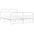 Metal Bed Frame without Mattress with Footboard White 183x203 cm King