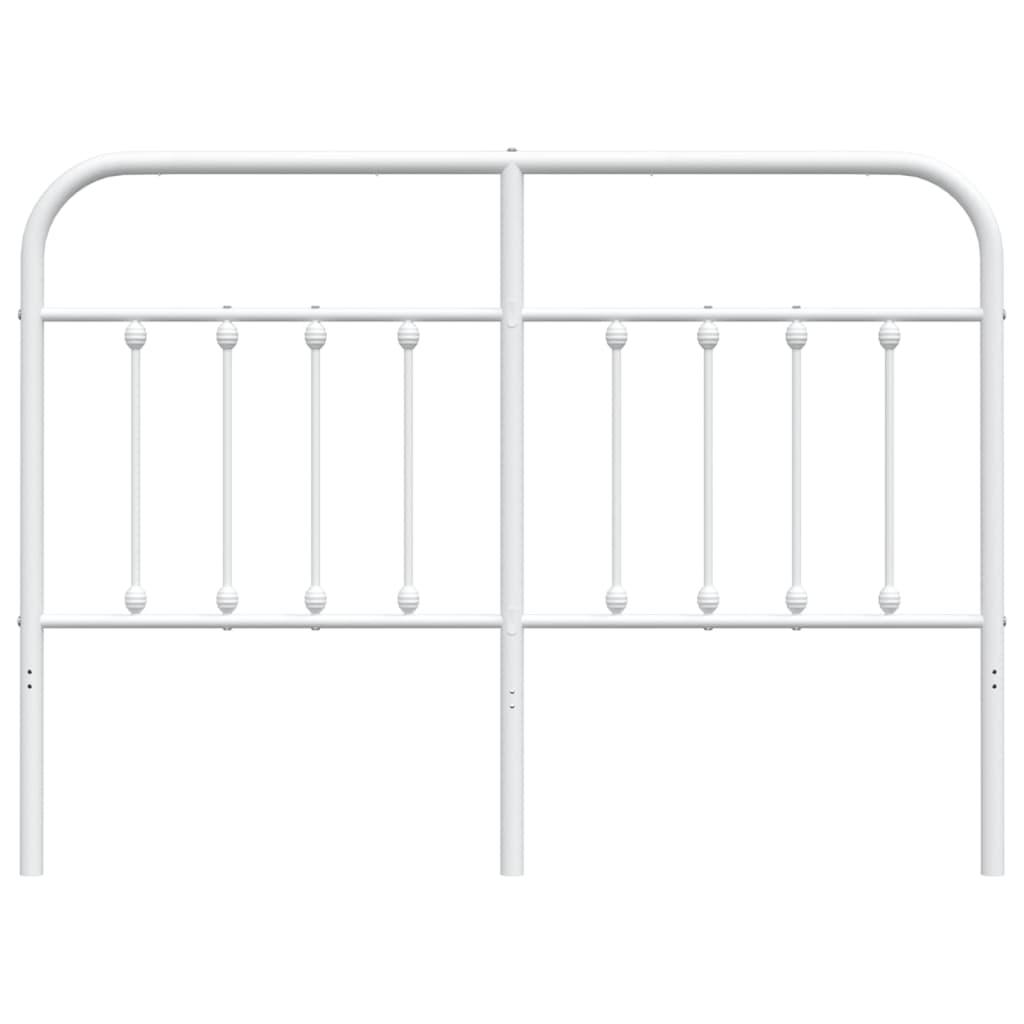 Metal Headboard White 152 cm Queen