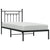 Metal Bed Frame without Mattress with Headboard Black 90x190 cm