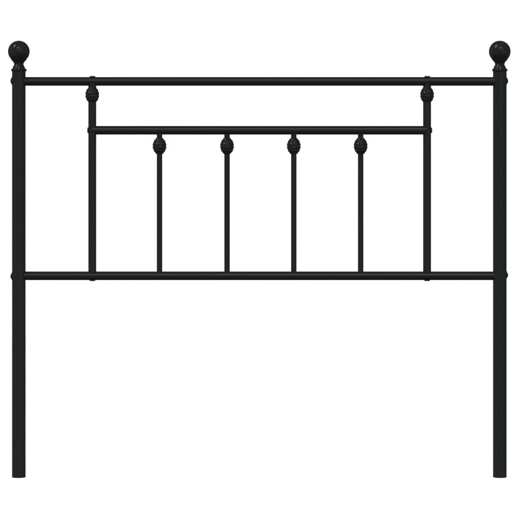 Metal Replace Headboard Black 107 cm
