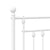 Metal Bed Frame without Mattress with Footboard White 107x203 cm King Single
