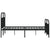 Metal Bed Frame without Mattress with Footboard Black 183x203 cm King
