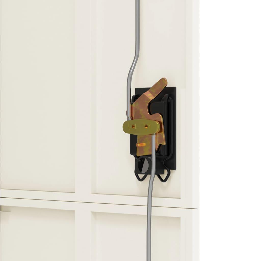 File Cabinet Anthracite and White 90x40x180 cm Steel