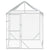 Outdoor Dog Kennel with Roof Silver 2x2x2.5 m Galvanised Steel