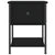 Bedside Table Black 34x35.5x45 cm Engineered Wood