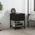 Bedside Table Black 34x35.5x45 cm Engineered Wood