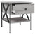 Bedside Table Grey Sonoma 40x42x45 cm Engineered Wood