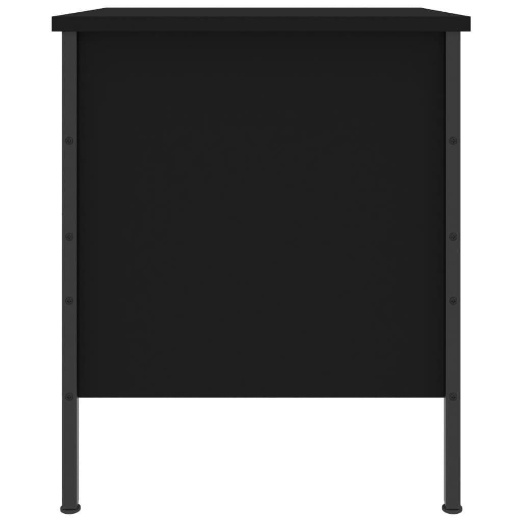 Bedside Cabinet Black 40x42x50 cm Engineered Wood