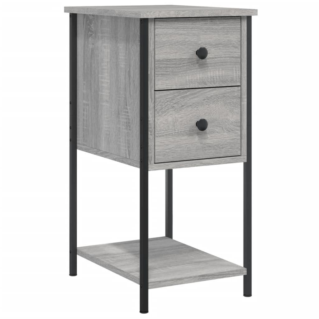 Bedside Cabinet Grey Sonoma 32x42x70 cm Engineered Wood