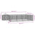 Outdoor Dog Kennel with Roof Silver 10x6x2.5 m Galvanised Steel