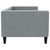 Day Bed without Mattress Light Grey 90x190 cm Fabric