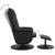 Massage Recliner Chair with Footstool Black Faux Leather