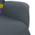 Massage Recliner Chair with Footrest Dark Grey Velvet