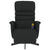 Massage Recliner Chair with Footrest Black Faux Leather